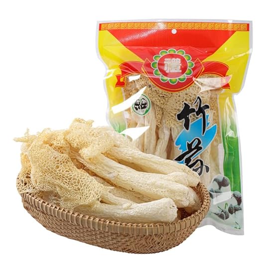 Bamboo Fungus, Dried Bamboo Fungus, Red Tofu Bamboo Fungus, Long Skirt Bamboo Fungus, Mushroom, Pot Soup Ingredients, Mushroom Soup, Edible Mushroom，dry cargo (5 bag) 63915478