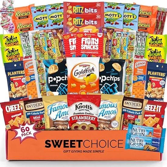Snack box care package Candy Variety Pack snack pack(60