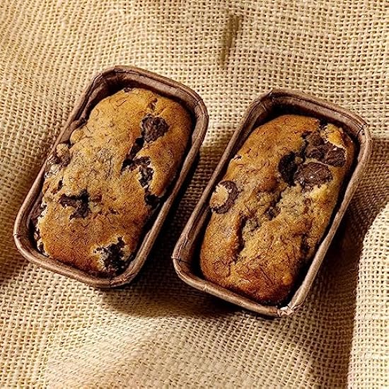 Gourmet Banana Bread by Sweetness Central, Baked Fresh for Each Order, Made with Belgian Chocolate Chips, The Perfect Dessert, or Valentines Gift, Individually Wrapped to Arrive Soft & Moist, 6 Pack 722817896