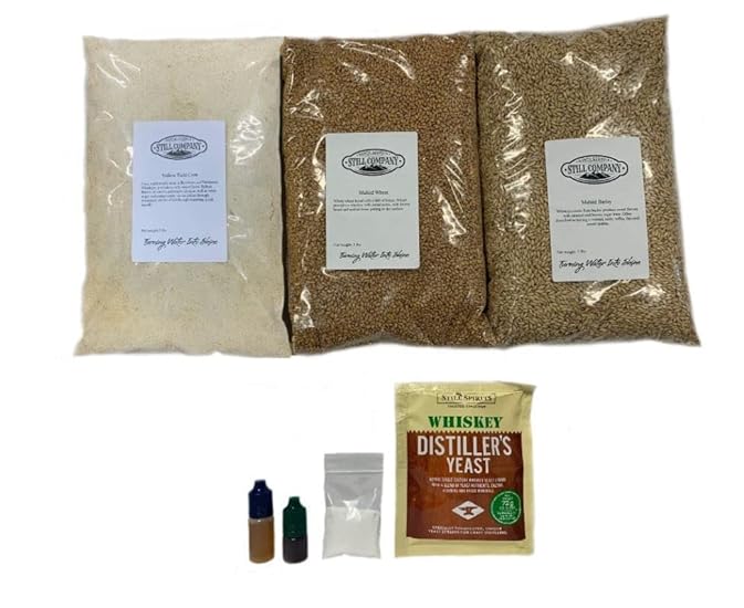 North Georgia Still Company´s Redemption Wheat Style Master Distillers Kit, Fermentation Kit for Moonshine, DIY 5 Gallon Mash Kit 868666137