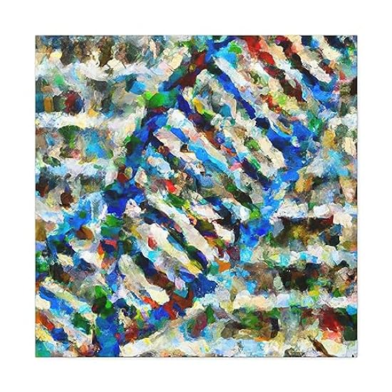 DNA Strands Abound - Canvas 30″ x 30″ / Premium Gallery